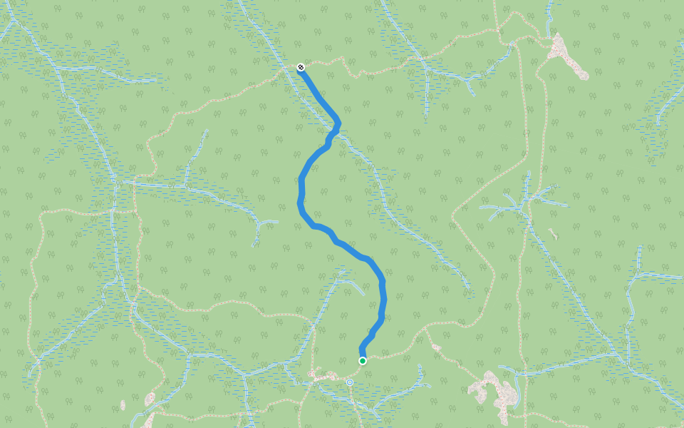 Campement du conseiller walking route map in Chouam