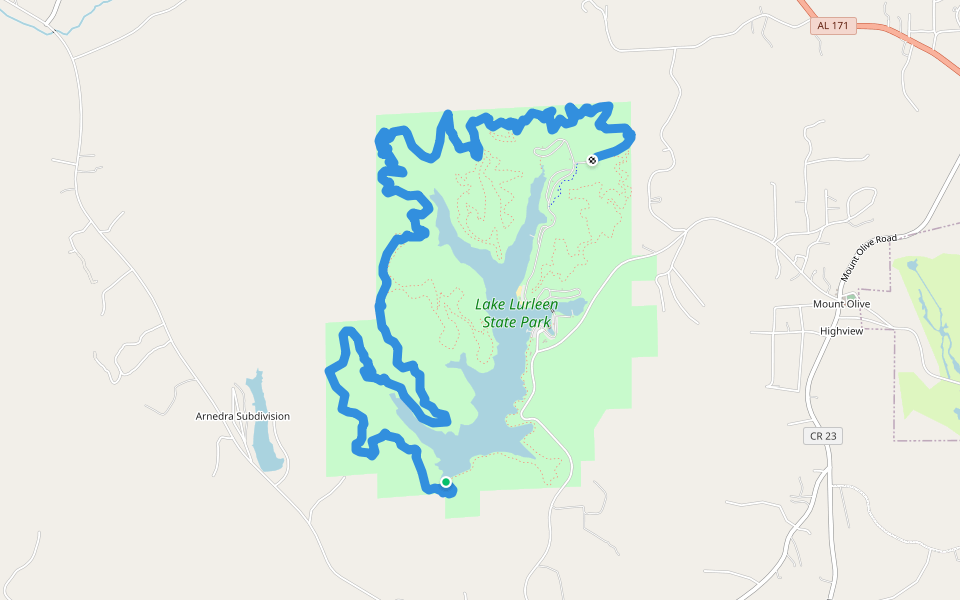 Tashka Trail walking route map in Coker