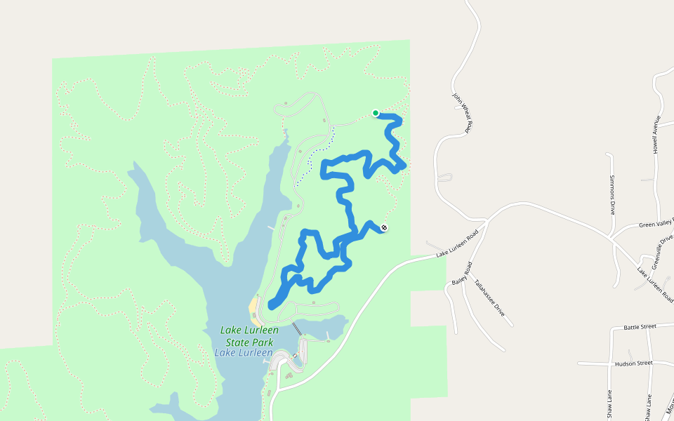 Ridge Loop Trail 2 walking route map in Coker