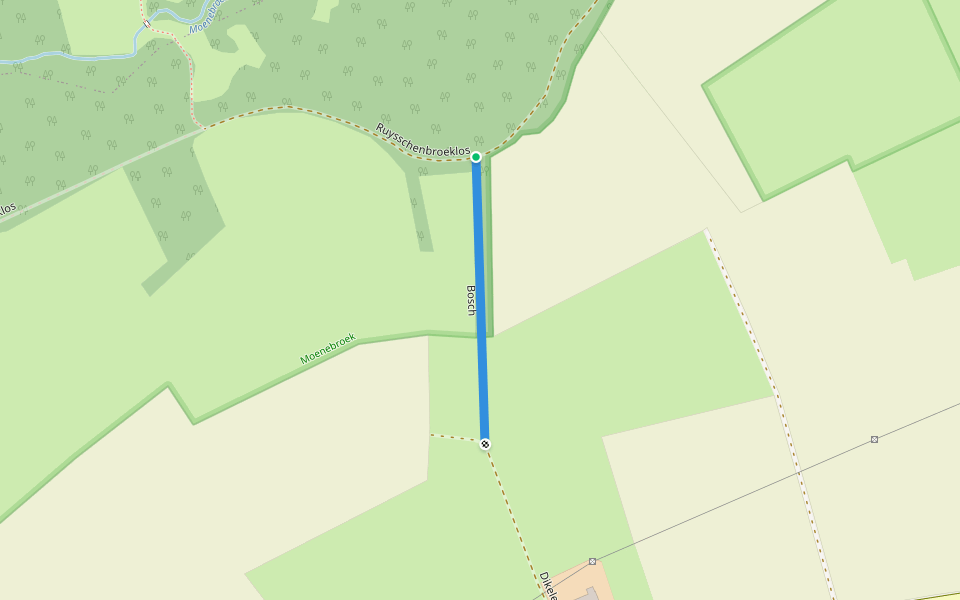 Bosch walking route map in Geraardsbergen