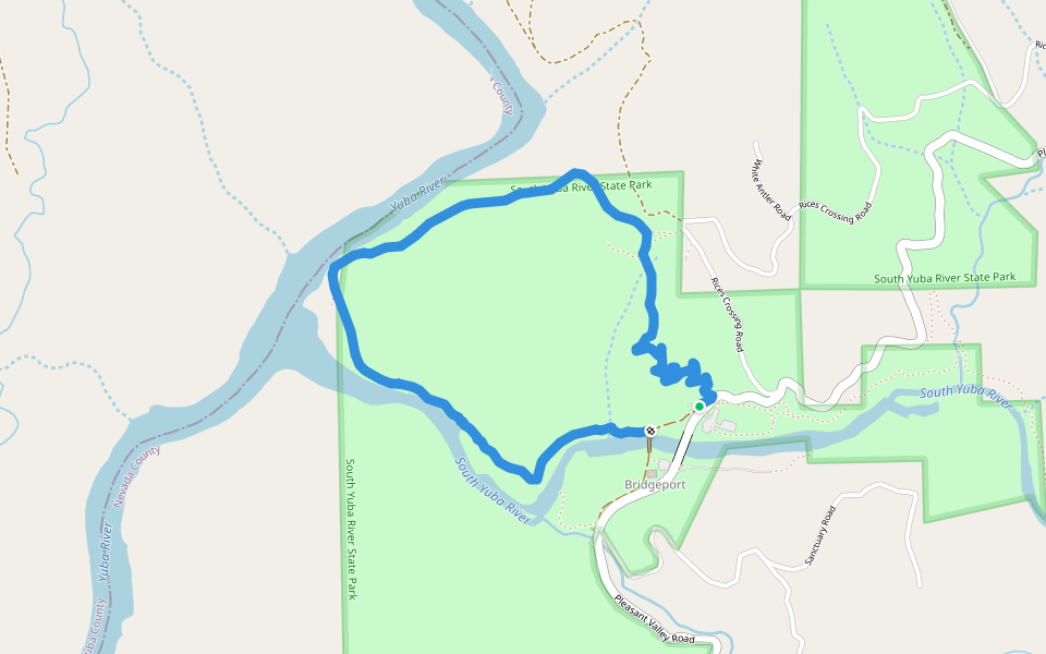 Point Defiance Loop Trail walking route map in Penn Valley