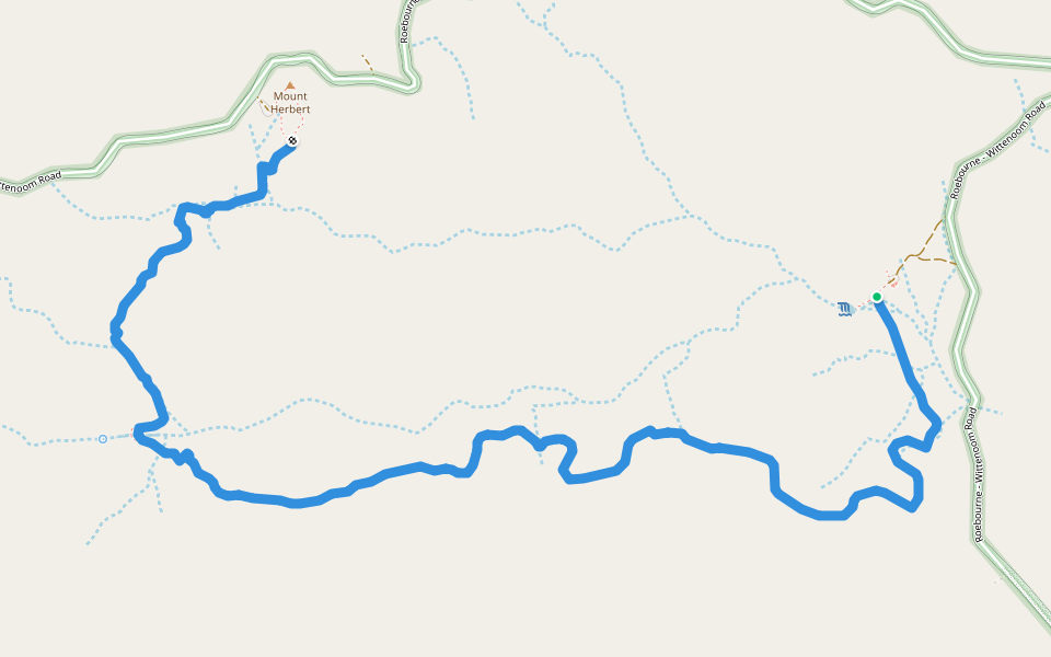 Camel Trail walking route map in Millstream
