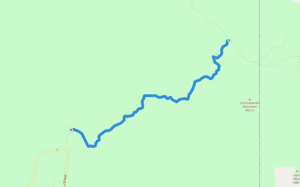 West Main Trail walking route map in Redford