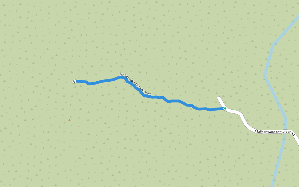 Malleshwar temple Halti walking route map in Halthi