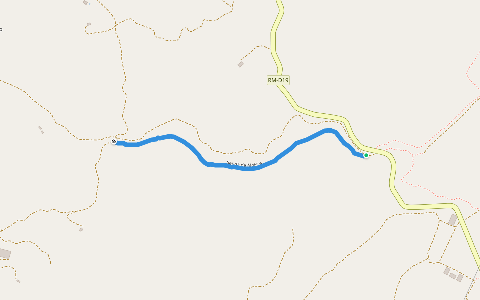 Senda de Moisés walking route map in Águilas