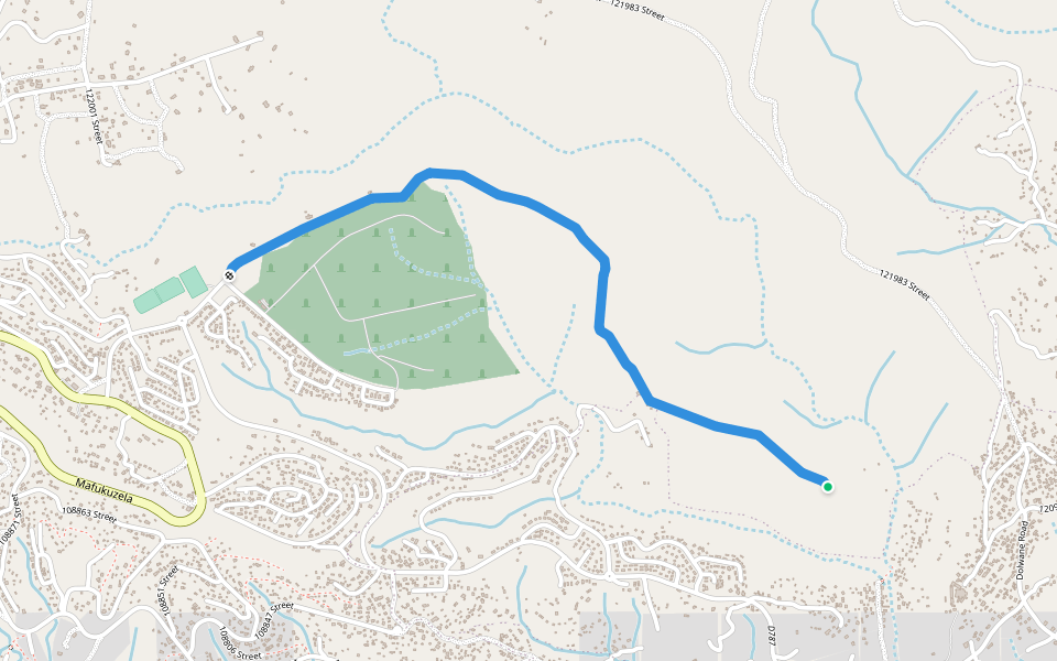 122001 Street walking route map in Amaoti