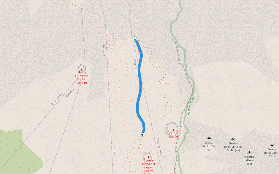 Path to the Barbagallo Craters | Walking Map