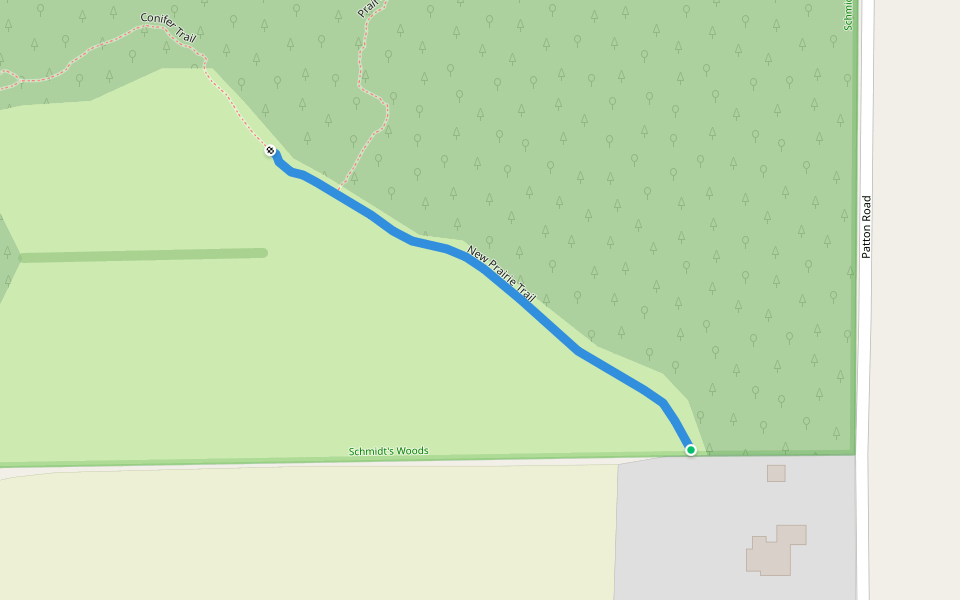 New Prairie Trail walking route map in Waunakee