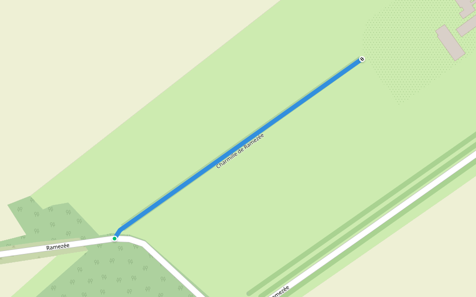 Charmille de Ramezée walking route map in Havelange