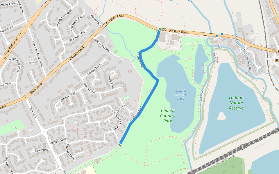 FP Charvil No.3 walking route map in Charvil