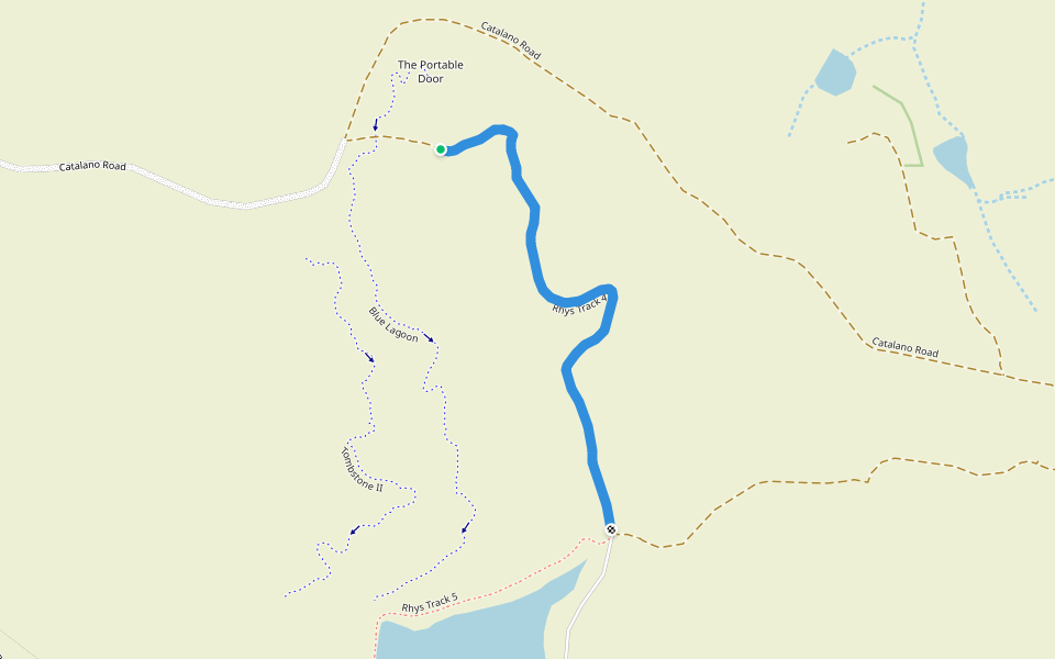 Rhys Track 4 walking route map in Burekup