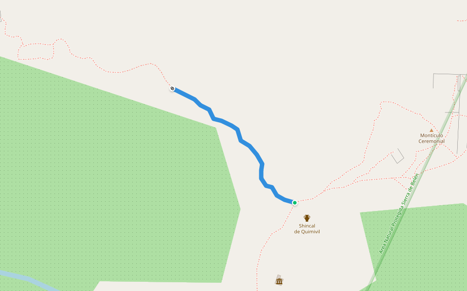 Camino a Residencia del Jefe walking route map in Londres