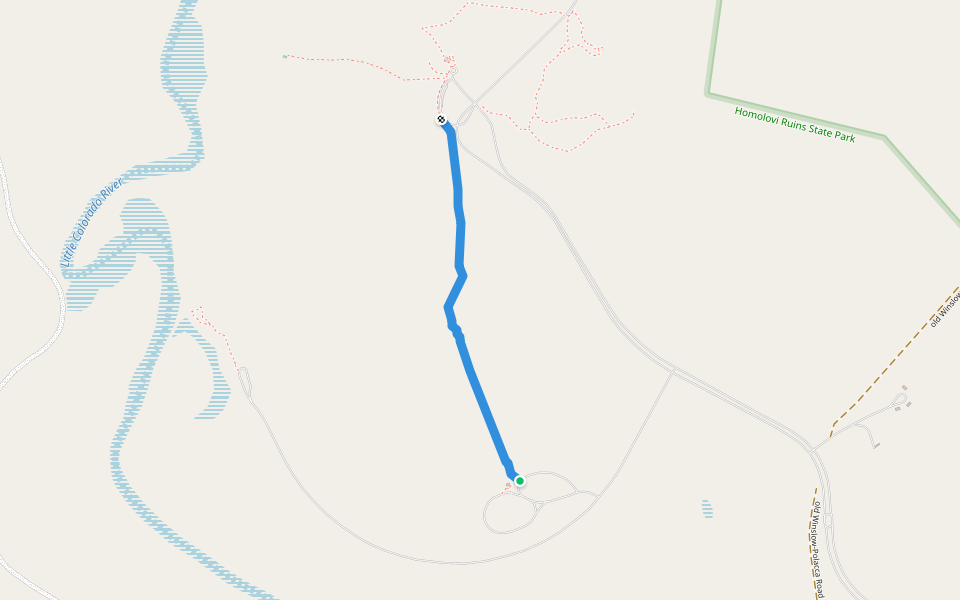 Nusungvö Trail walking route map in Winslow