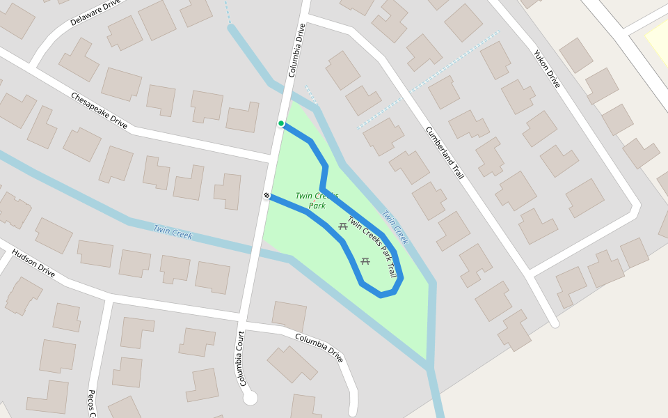 Twin Creeks Park Trail Walking and Running Mansfield, Texas Pacer