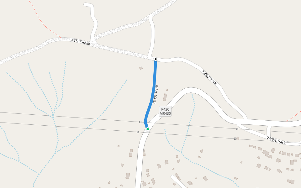 73001 Track walking route map in Ilanga