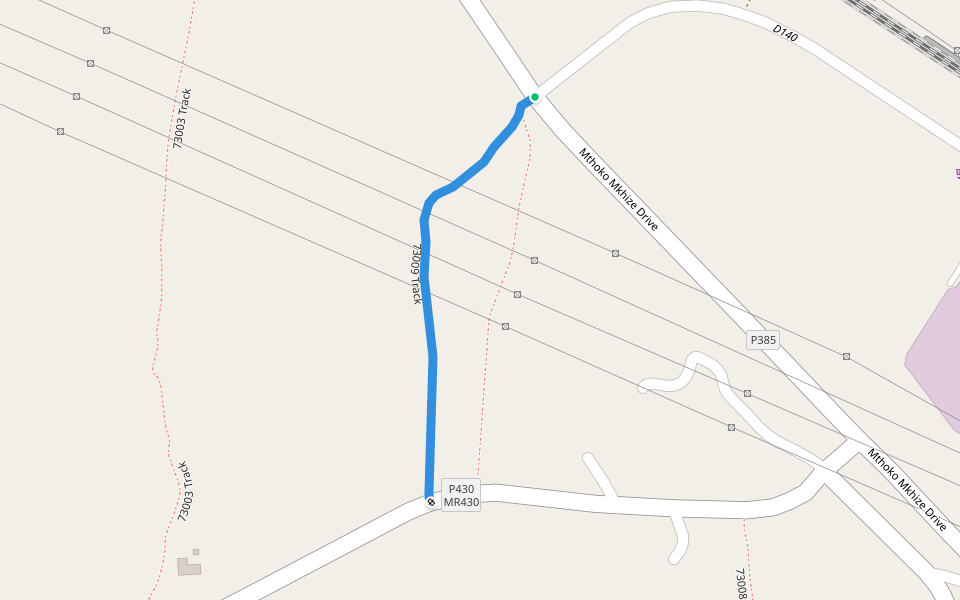 73009 Track walking route map in Camperdown Rural