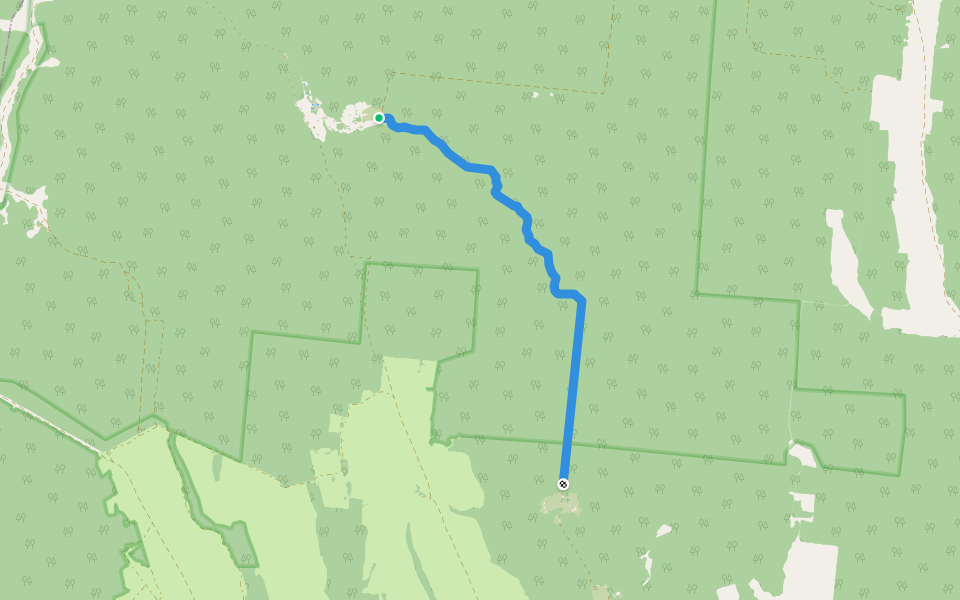 Лыжня политехников walking route map in Shiryaevo