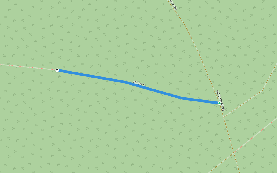 Flügel K walking route map in Reinhardtsdorf-Schöna