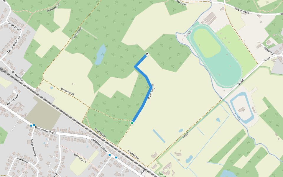 Buurtweg 29 walking route map in Boortmeerbeek