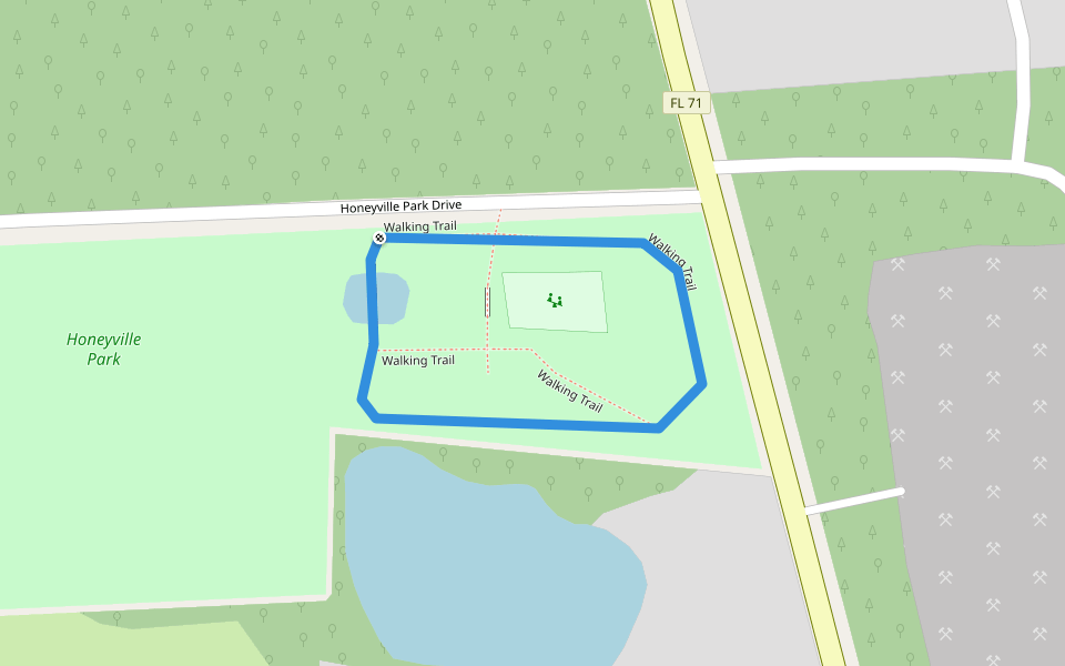 Walking Trail walking route map in Wewahitchka