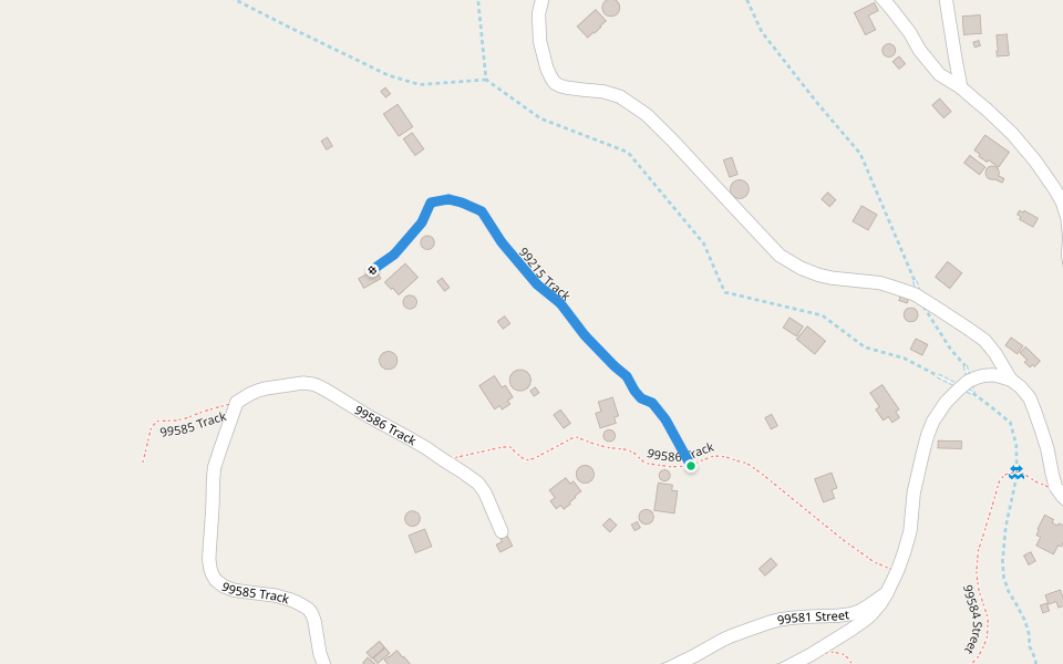 99215 Track walking route map in Ngqungqulu