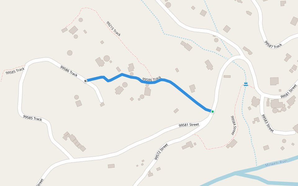 99586 Track walking route map in Ngqungqulu