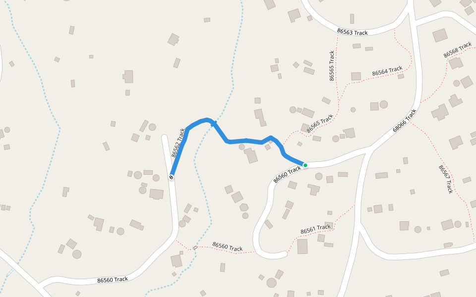 86562 Track walking route map in Ngqungqulu