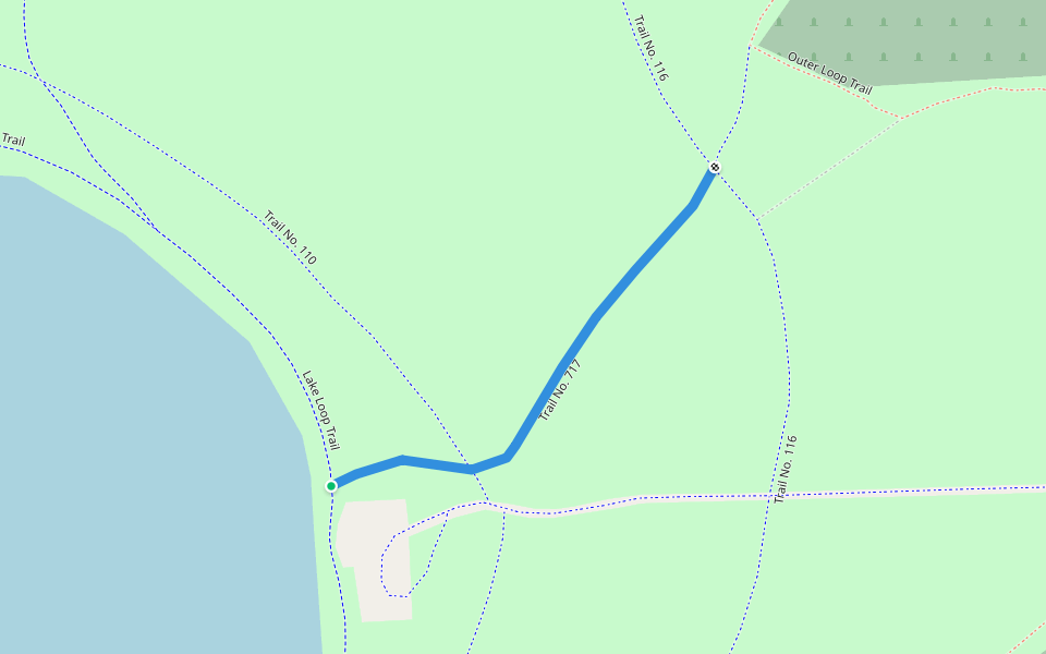 Trail No. 717 walking route map in Wheat Ridge