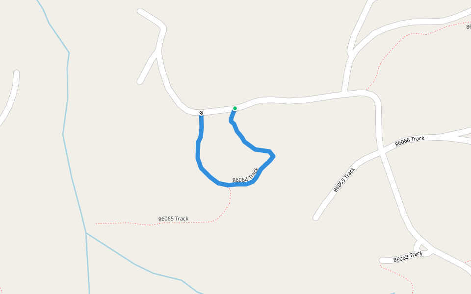 86064 Track walking route map in Hillcrest