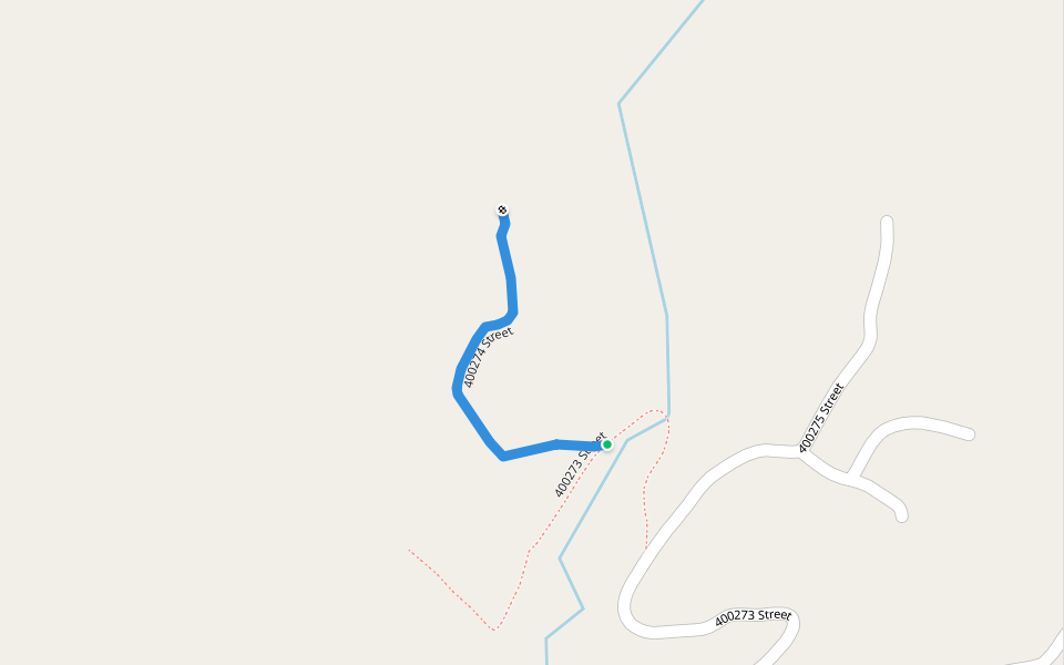 400274 Street walking route map in Amalanga