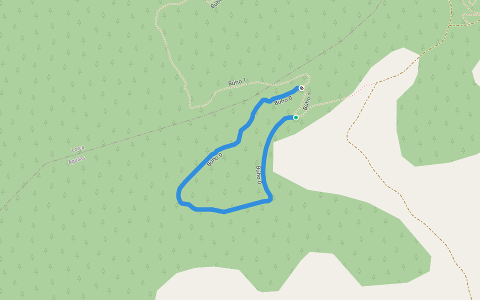 Búho 0 walking route map in Águilas