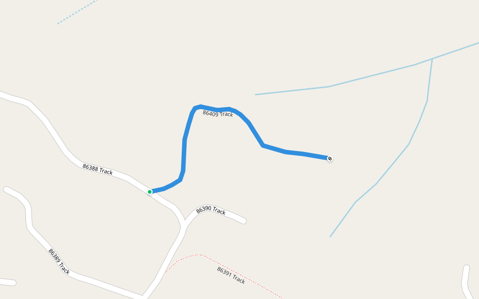 86409 Track walking route map in Hillcrest