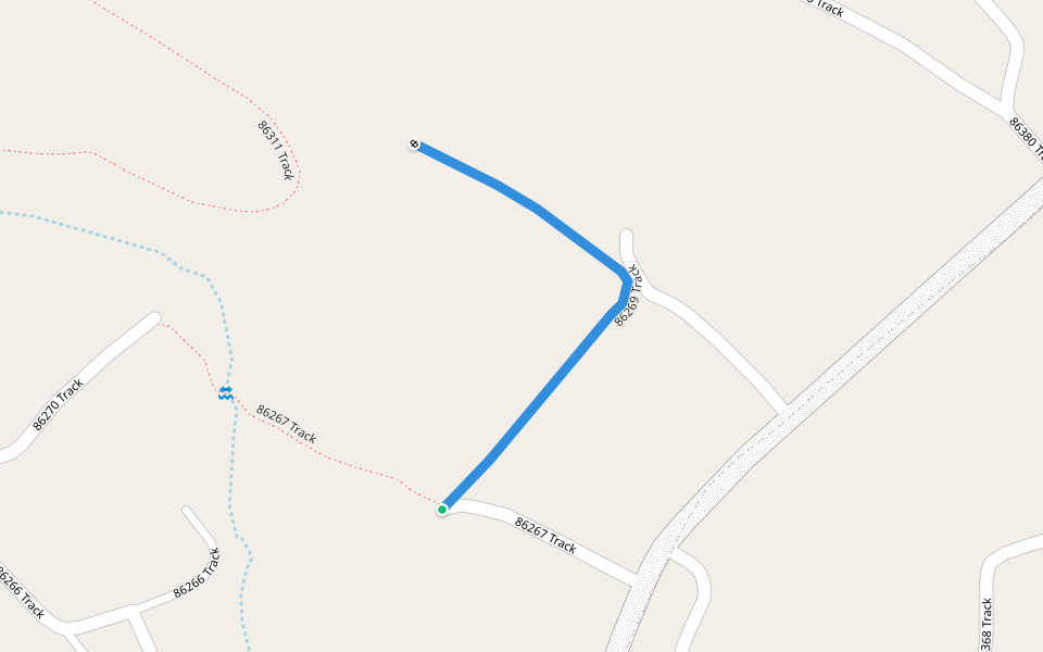 86269 Track walking route map in KwaNyuswa