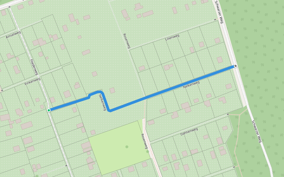 Nelkenweg walking route map in Premnitz