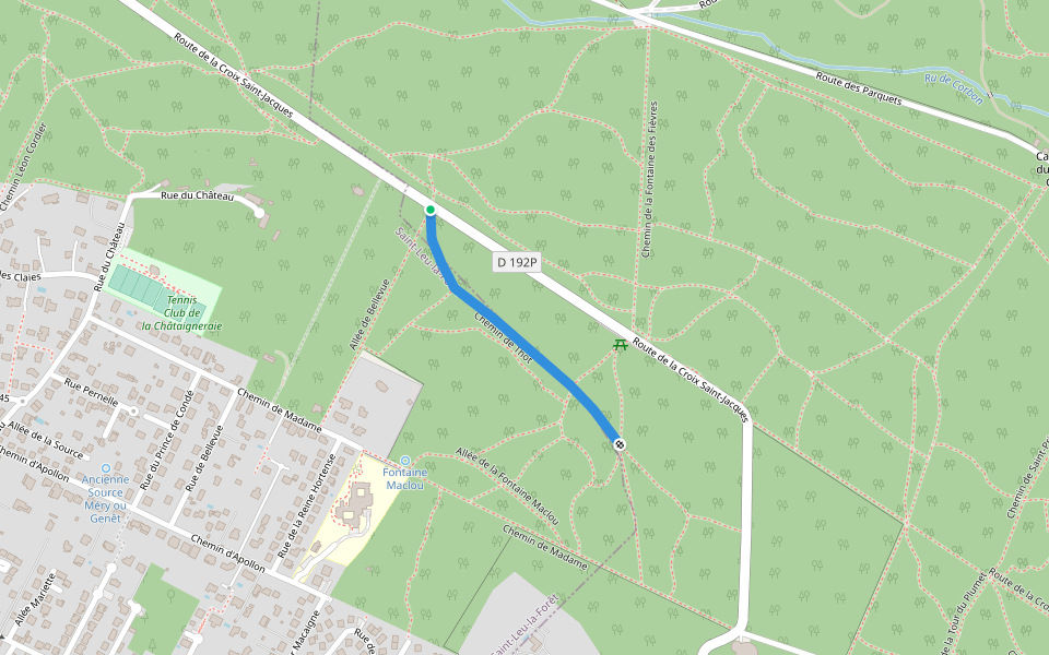 Chemin de Thot walking route map in Saint-Leu-la-Forêt