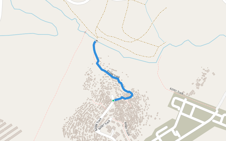 82088 Track walking route map in Emona