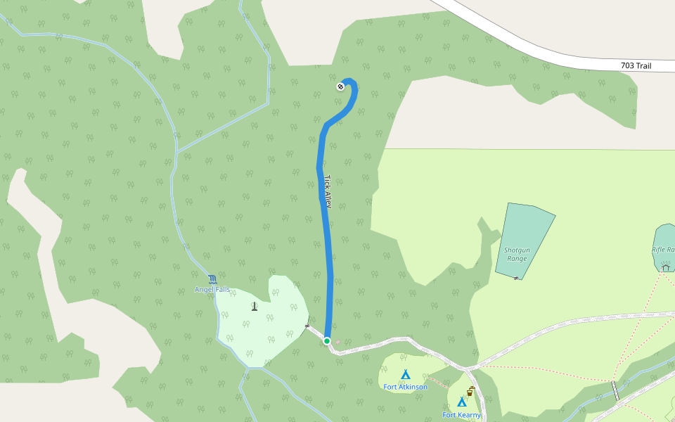 Tick Alley walking route map in Du Bois