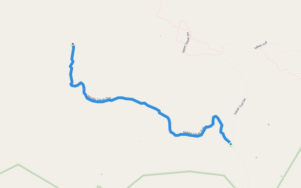 Middle Sabah Trail walking route map in Arayat