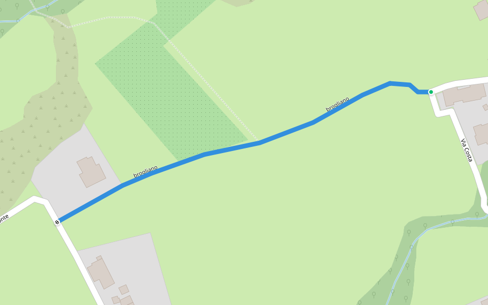 brogliano walking route map in Brogliano