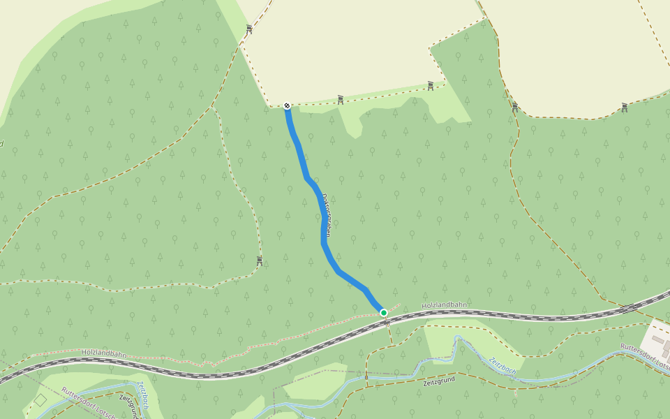 Doktorsgraben walking route map in Quirla
