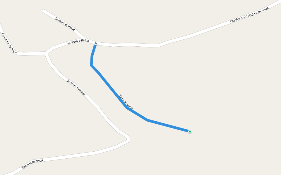 Тиха вулиця walking route map in Kremenets'