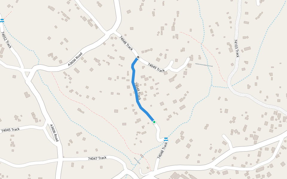 74048 Track walking route map in Ilanga