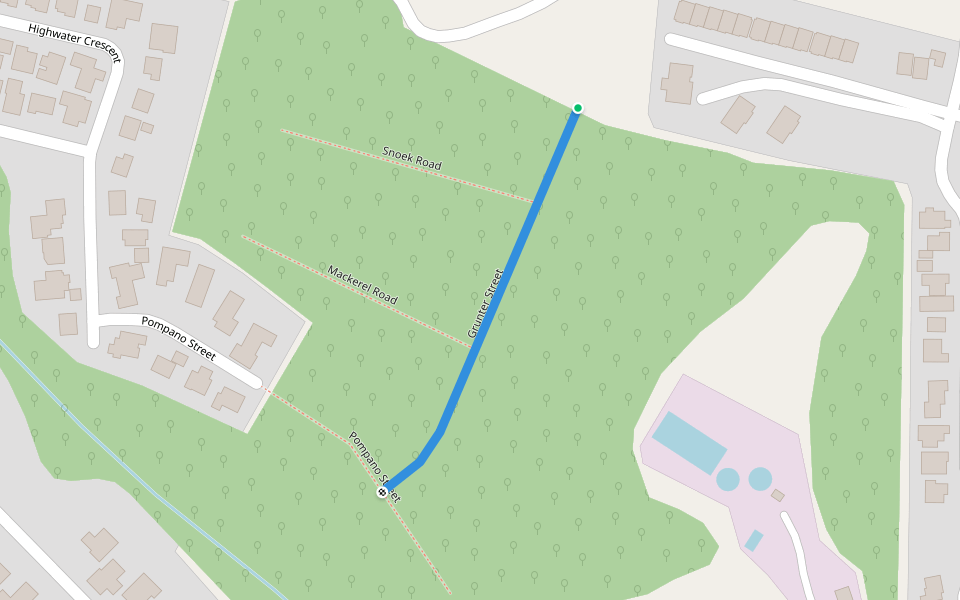 Grunter Street walking route map in Genazzano