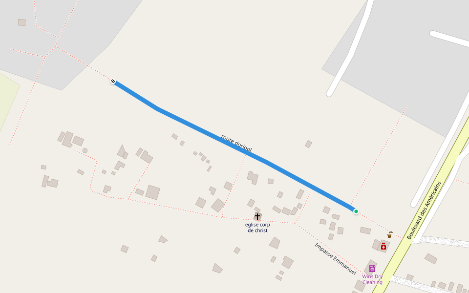 route dorigol walking route map in Port-au-Prince