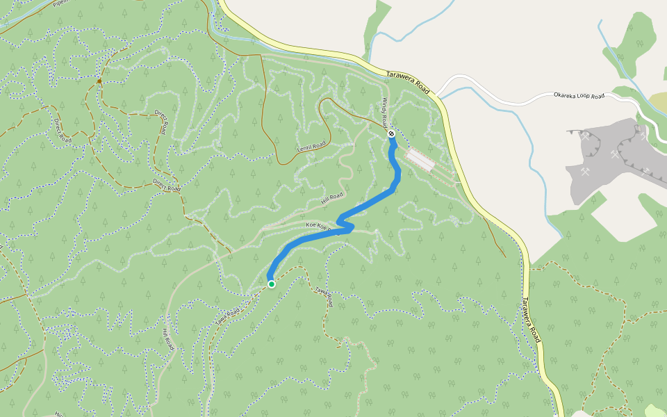 Te Rua walking route map in Rotorua