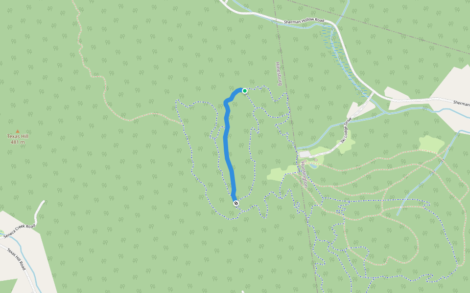 Han Solo walking route map in Hinesburg