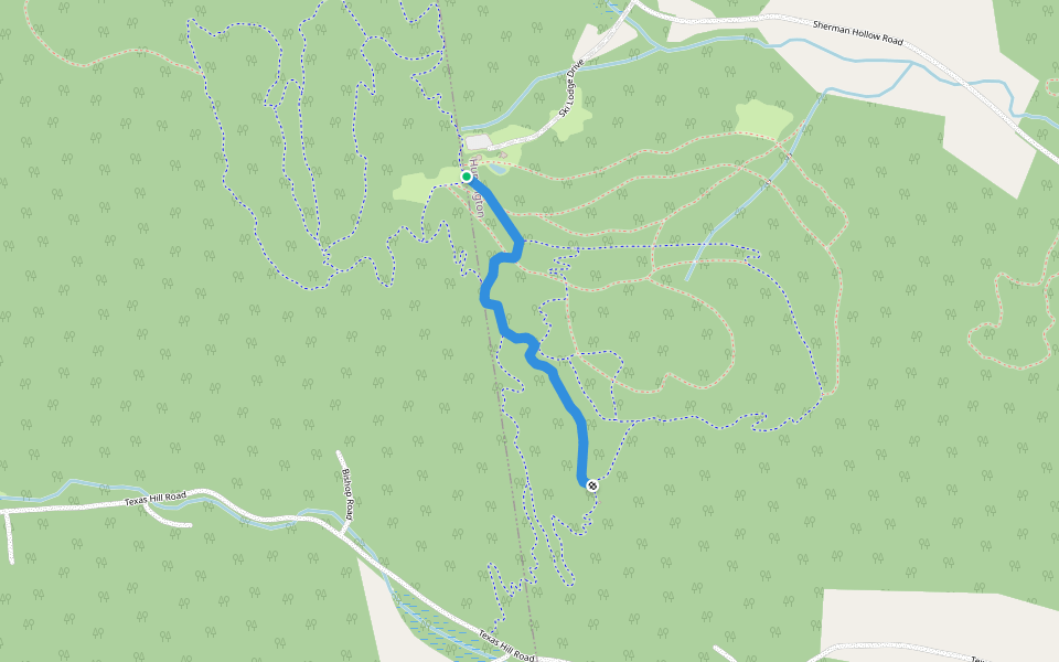 Skywalker walking route map in Huntington