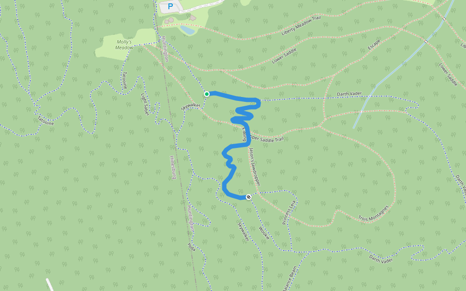X-Wing walking route map in Huntington
