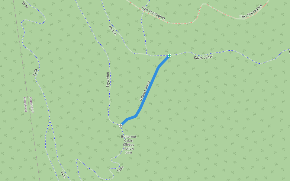 Balance Beam walking route map in Huntington