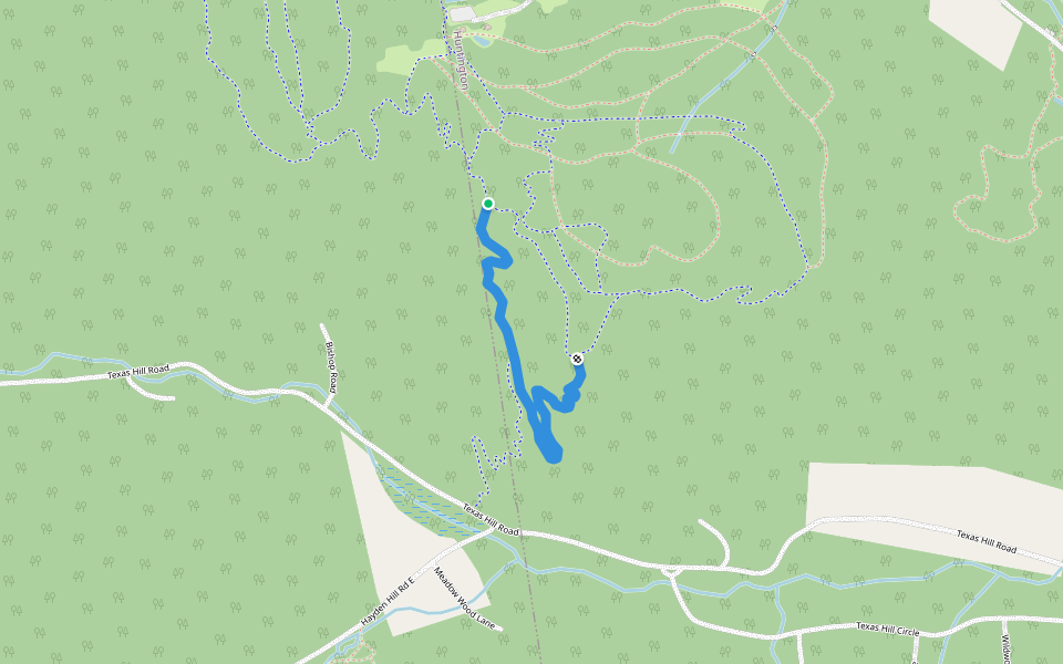 Yoda walking route map in Huntington
